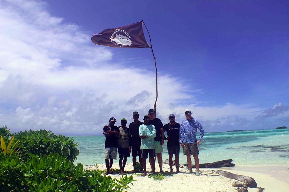 rock expeditions report giant trevally papua new guinea tours team photo